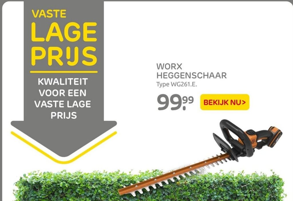 Worx Heggenschaar Aanbieding Bij Praxis