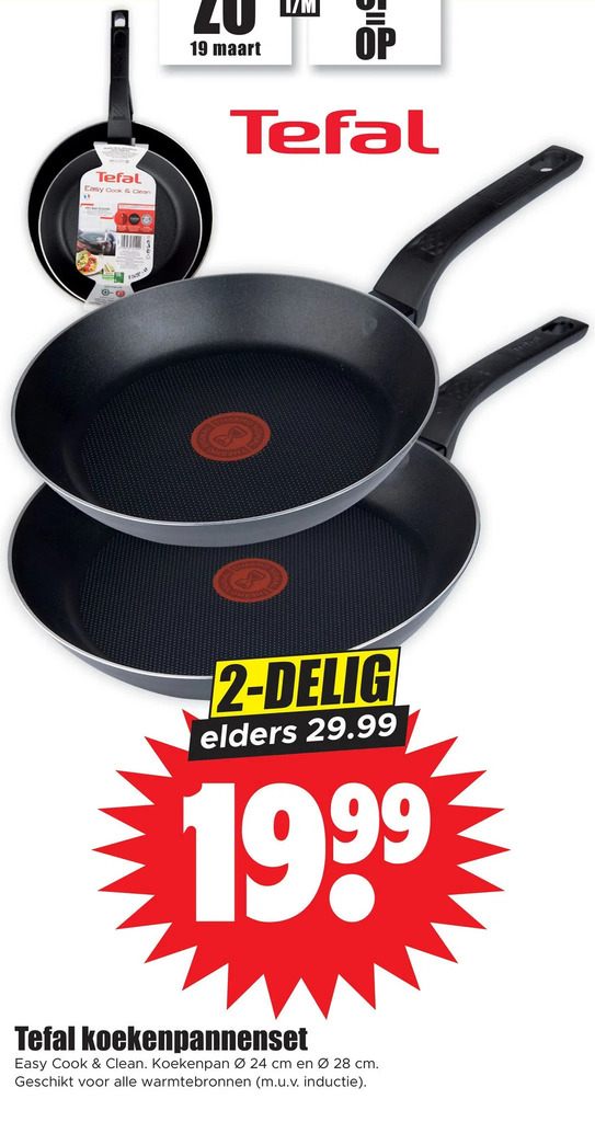 Tefal Koekenpannenset Aanbieding Bij Dirk