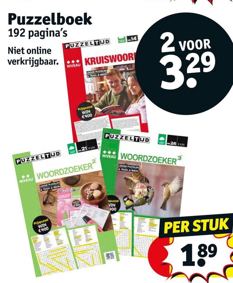 Puzzelboek Aanbieding Bij Kruidvat