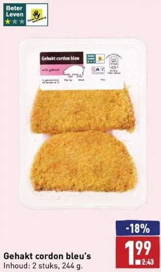 Gehakt Cordon Bleu S Aanbieding Bij ALDI