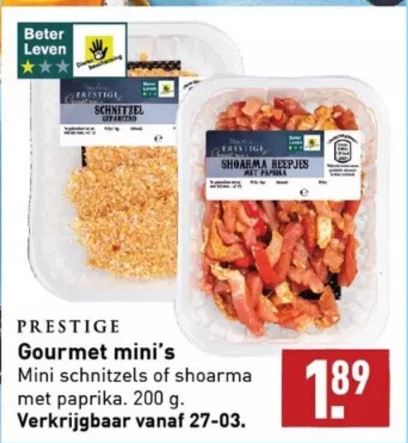 Prestige Gourmet Mini Schnitzels G Aanbieding Bij Aldi