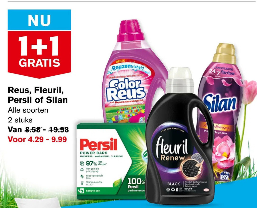 Reus Fleuril Persil Of Silan Aanbieding Bij Hoogvliet