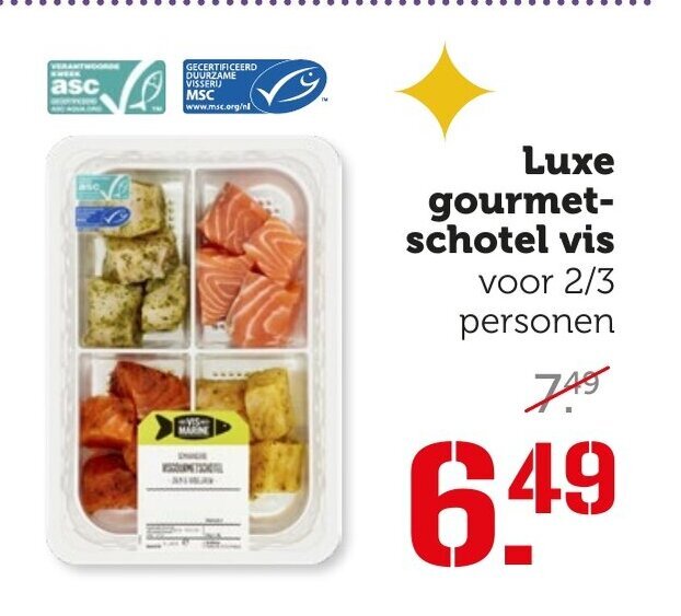 Luxe Gourmetschotel Vis Personen Aanbieding Bij Coop