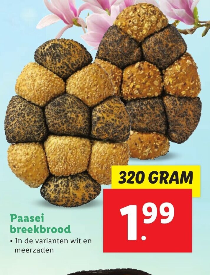 Paasei Breekbrood 320g Aanbieding Bij Lidl