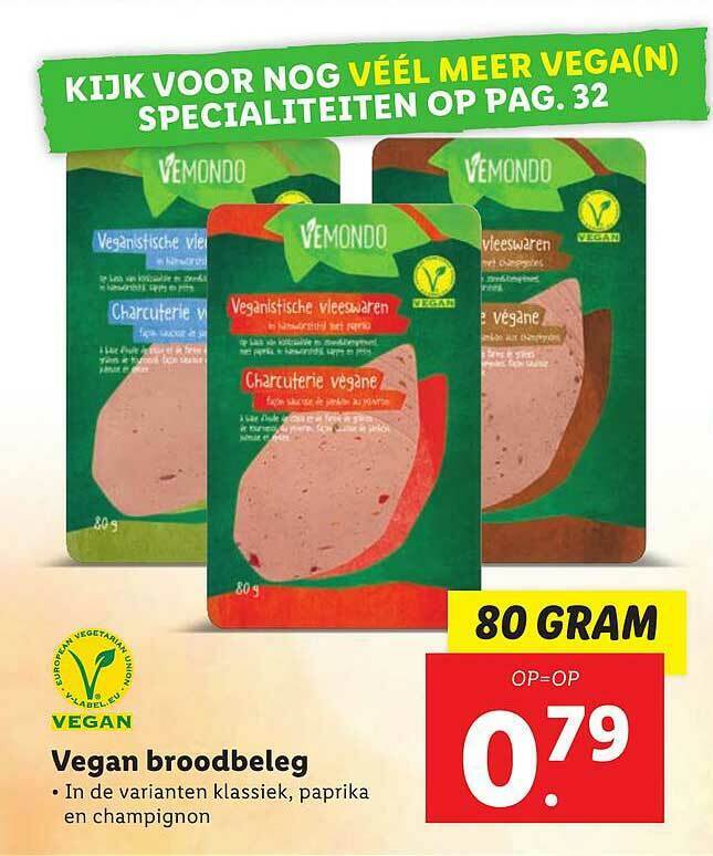 Vemondo Vegan Broodbeleg G Aanbieding Bij Lidl