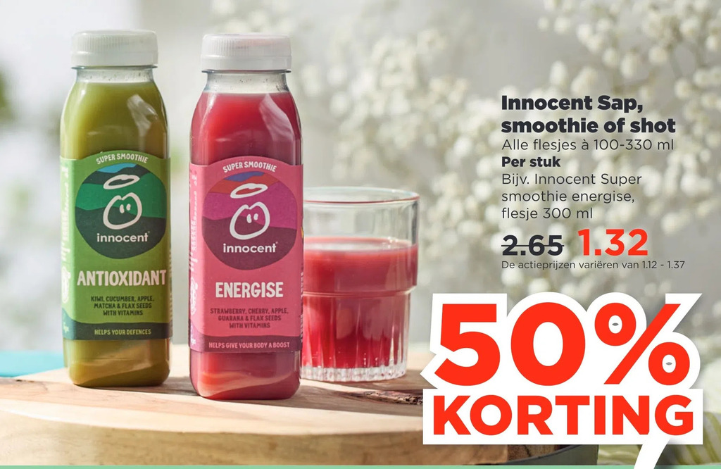 Innocent Sap Smoothie Of Shot Aanbieding Bij Plus