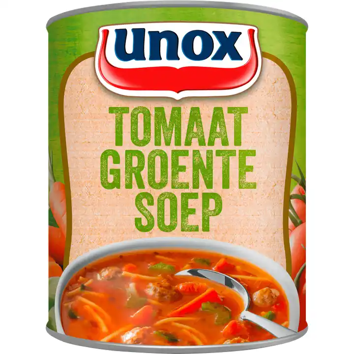 Unox Soep In Blik Stevige Tomaat Groentesoep 800ml Aanbieding Bij Jumbo