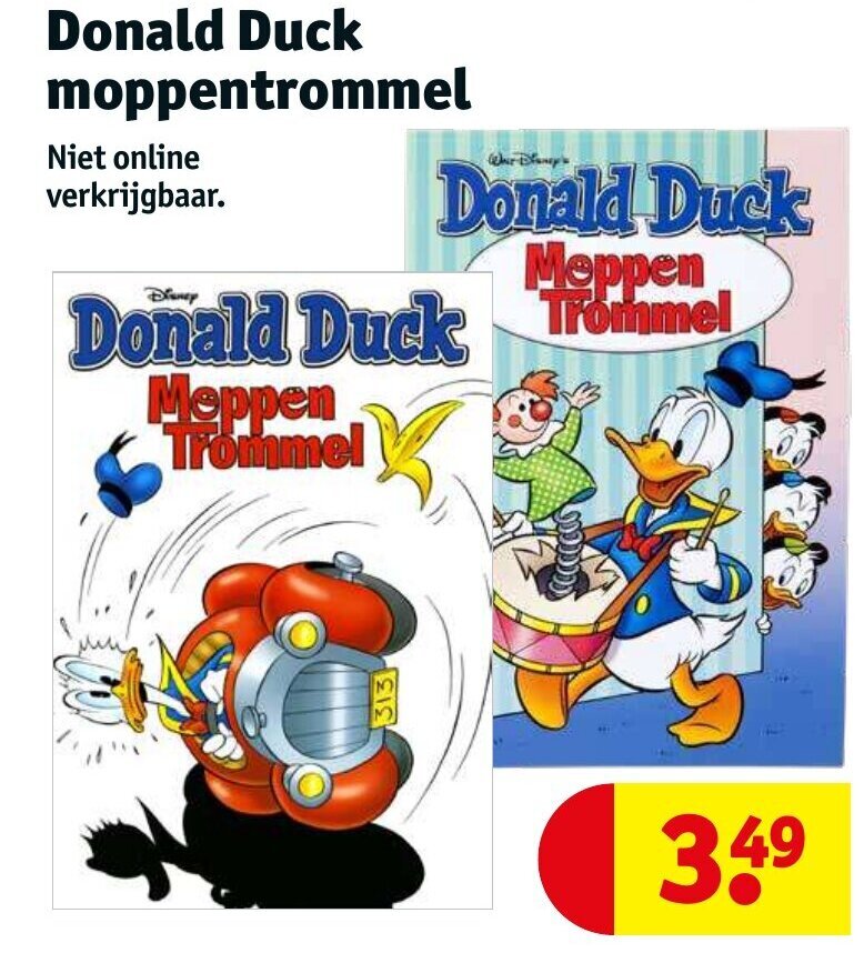 Donald Duck Moppentrommel Aanbieding Bij Kruidvat