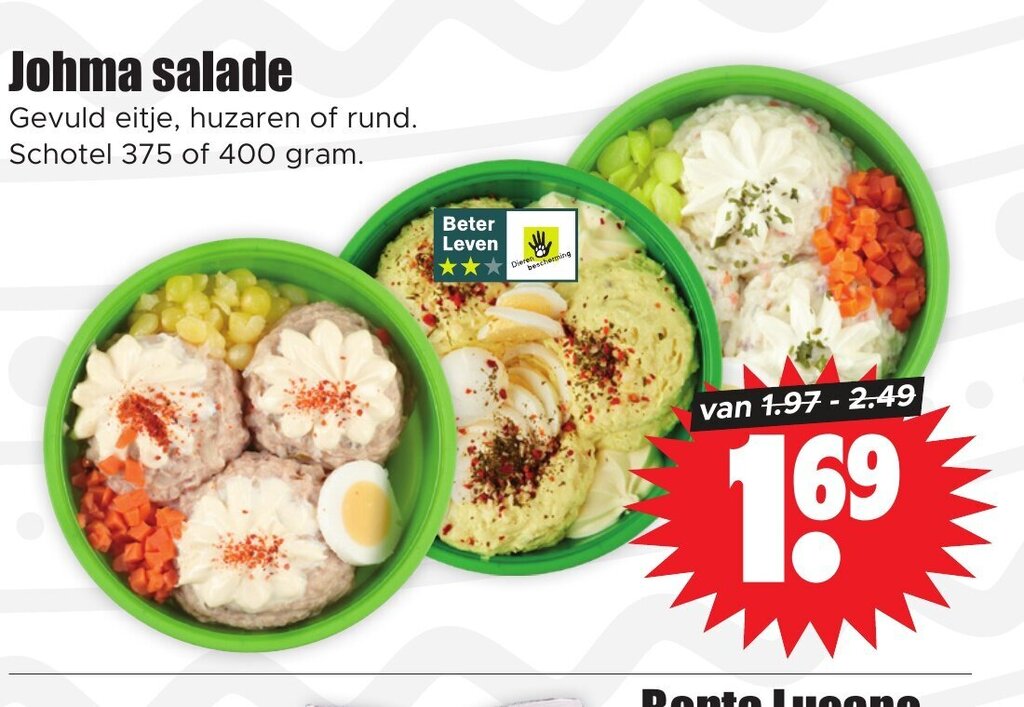 Johma Salade Gram Aanbieding Bij Dirk