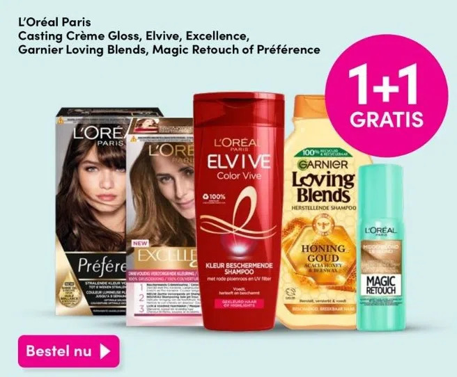 L Or Al Paris Casting Cr Me Gloss Elvive Excellence Garnier Loving