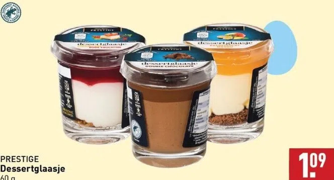 Prestige Dessertglaasje 60 G Aanbieding Bij ALDI