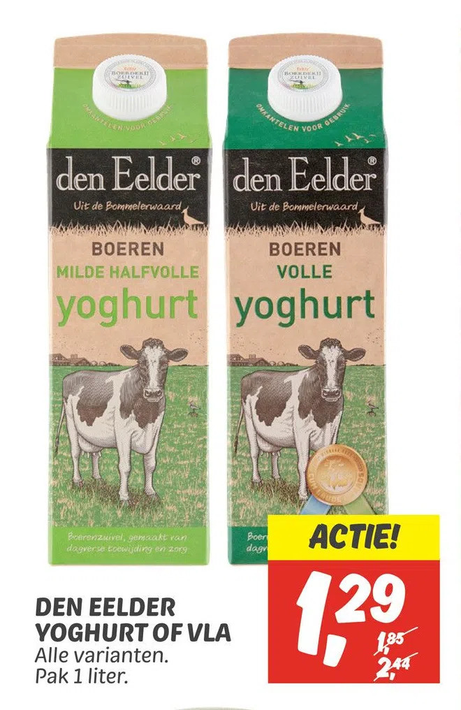 Den Eelder Yoghurt Of Vla Aanbieding Bij Dekamarkt