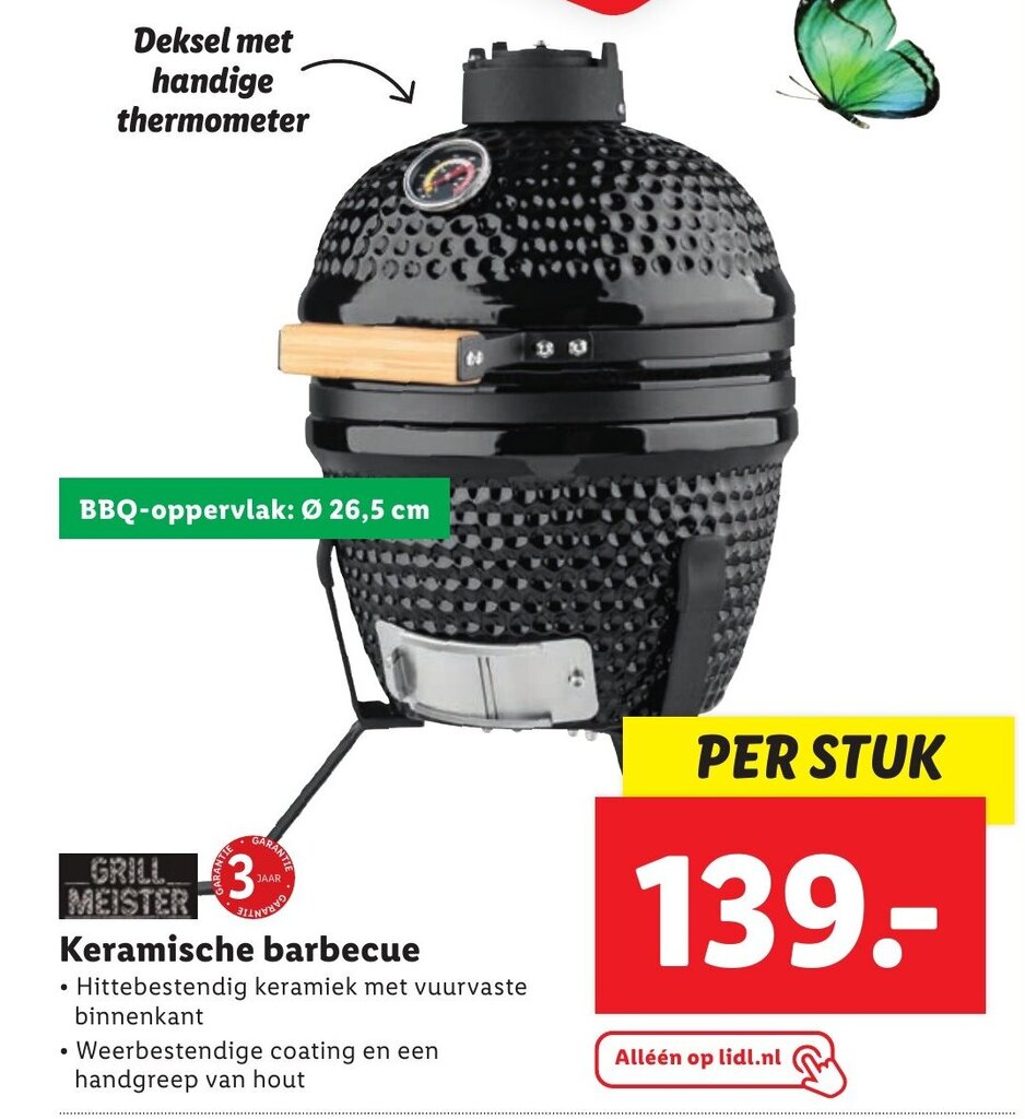 Grillmeister Keramische Barbecue 26 5CM Aanbieding Bij Lidl