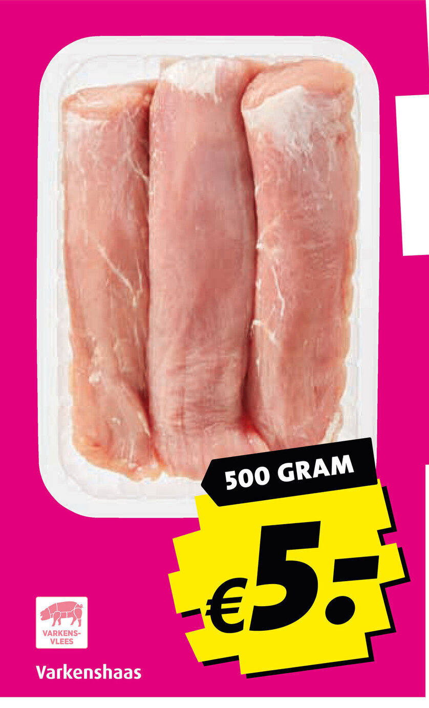 Varkenshaas 500 Gram Aanbieding Bij Boni