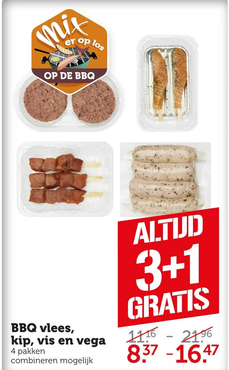 Bbq Vlees Kip Vis En Vega Aanbieding Bij Coop