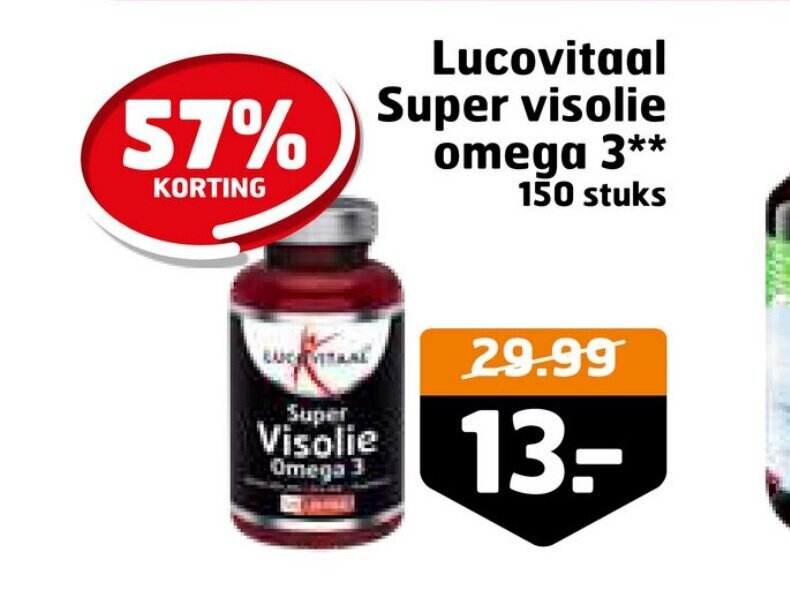 Lucovitaal Super Visolie Omega 3 Aanbieding Bij Trekpleister