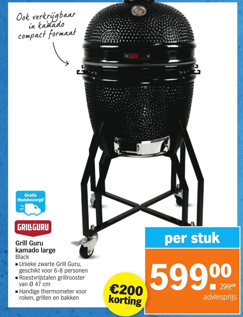 Grill Guru Kamado Large Aanbieding Bij Albert Heijn