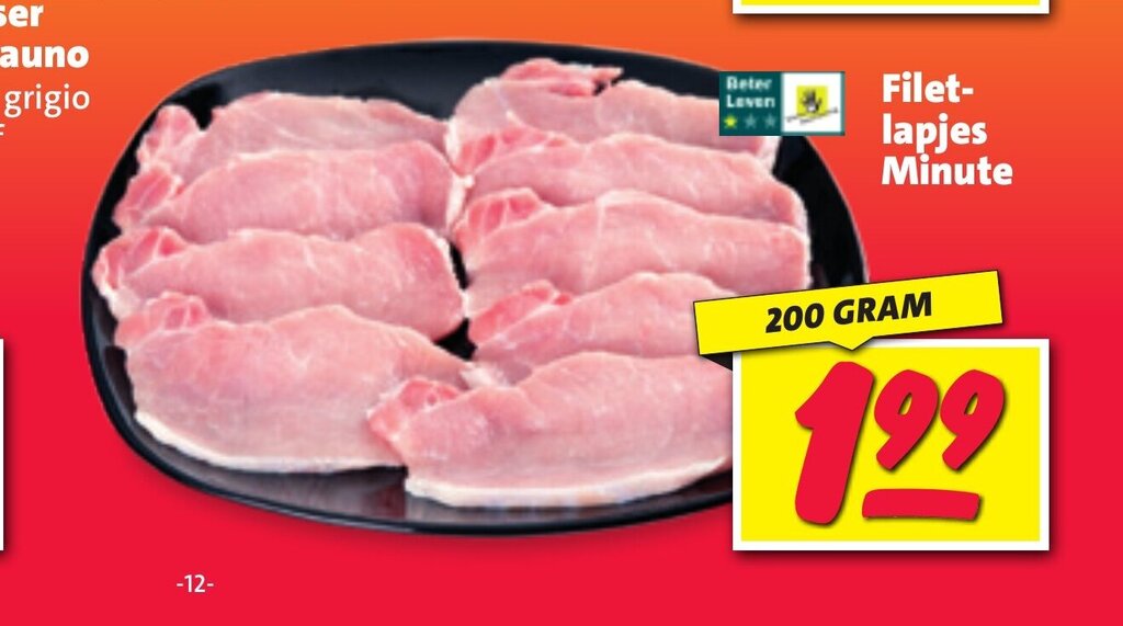 Filetlapjes Minute 200 Gram Aanbieding Bij Nettorama