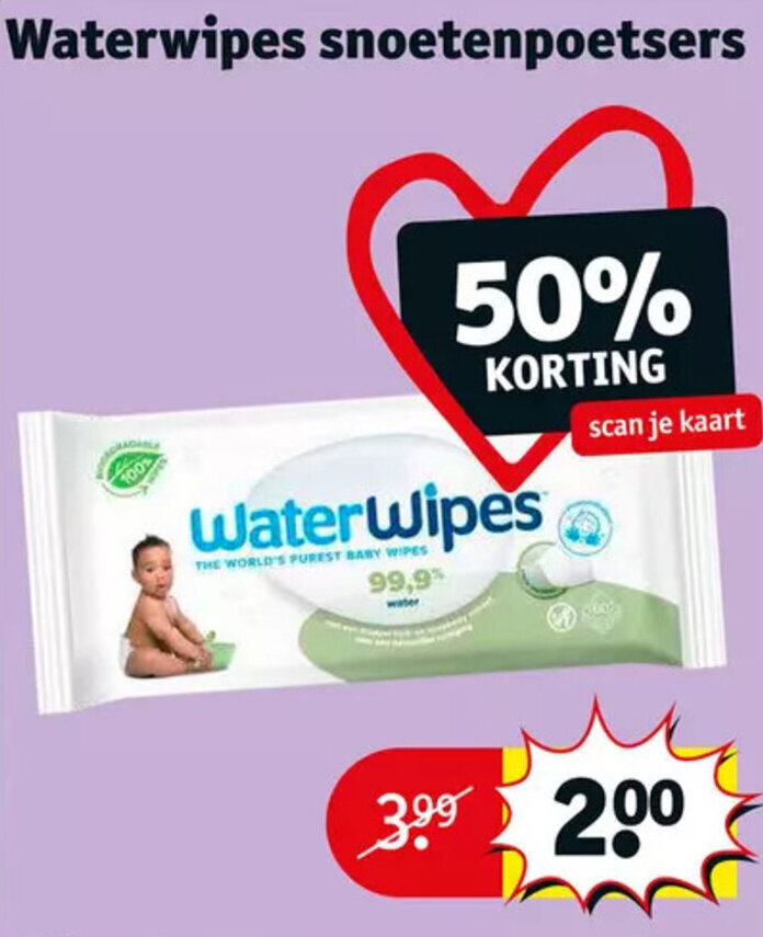 Waterwipes Snoetenpoetsers Aanbieding Bij Kruidvat