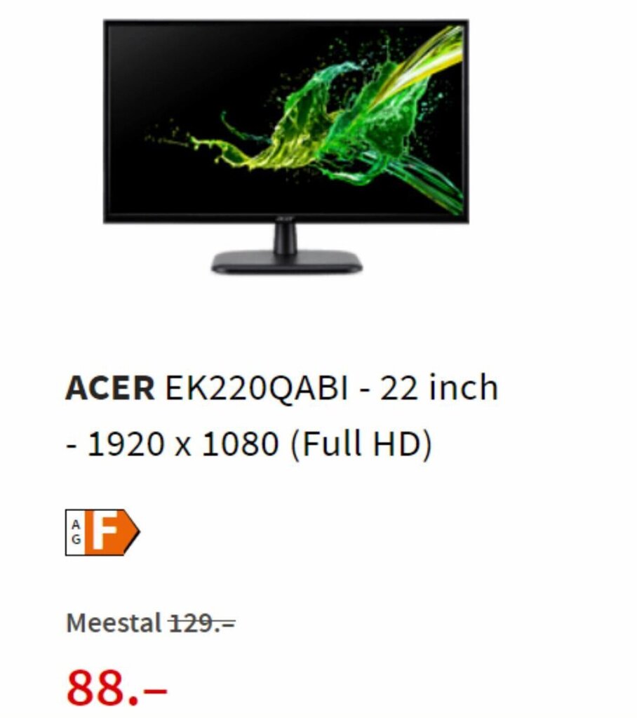 Acer Ek Qabi Inch X Full Hd Aanbieding Bij Mediamarkt