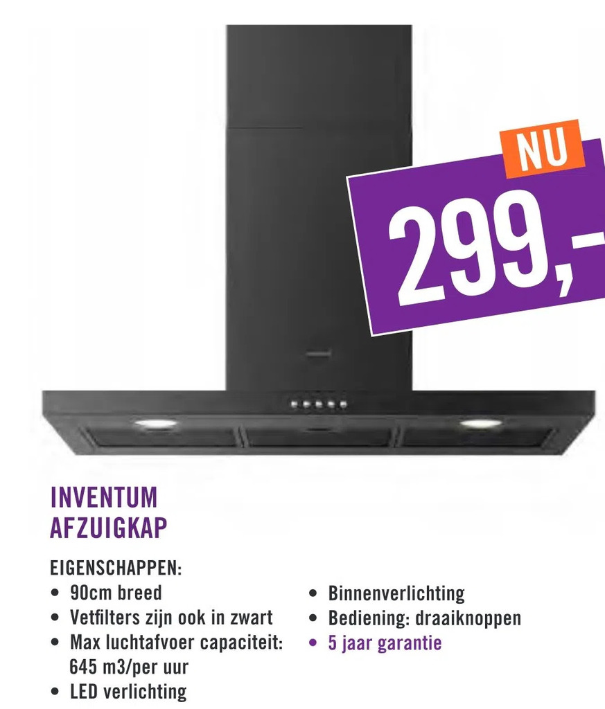 Inventum Afzuigkap Aanbieding Bij Keukendepot