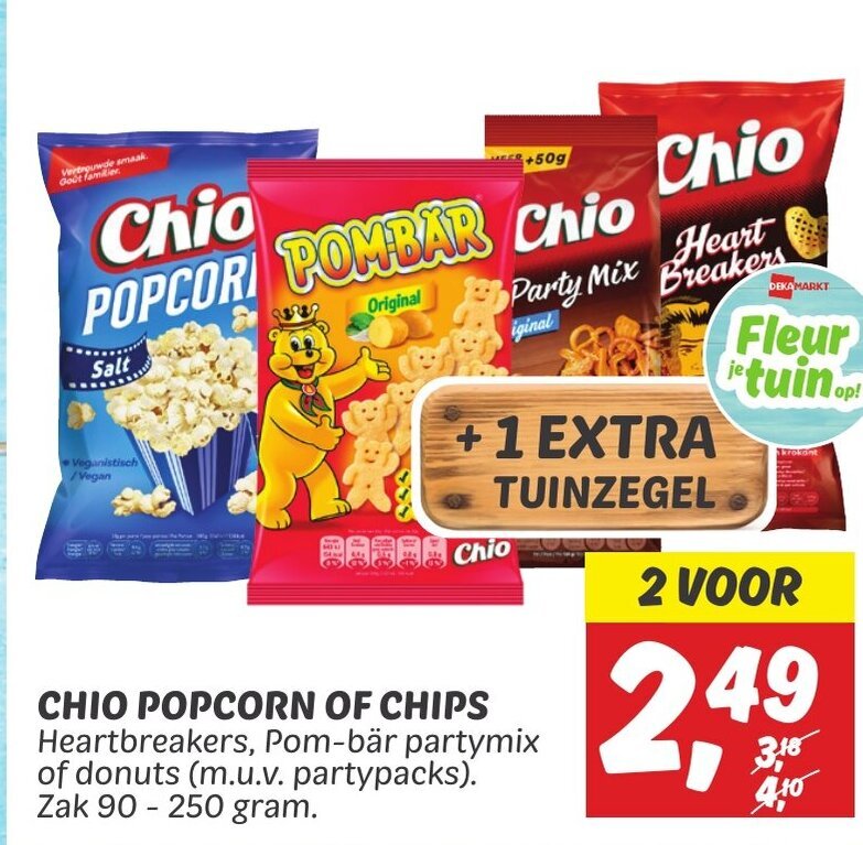 Chio Popcorn Of Chips 90 250g Aanbieding Bij Dekamarkt