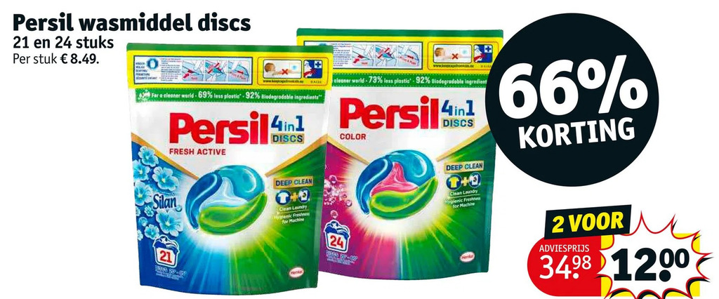 Persil Wasmiddel Discs Aanbieding Bij Kruidvat