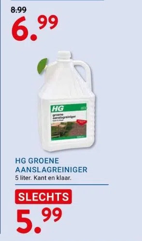 Hg Groene Aanslagreiniger Aanbieding Bij Kluswijs