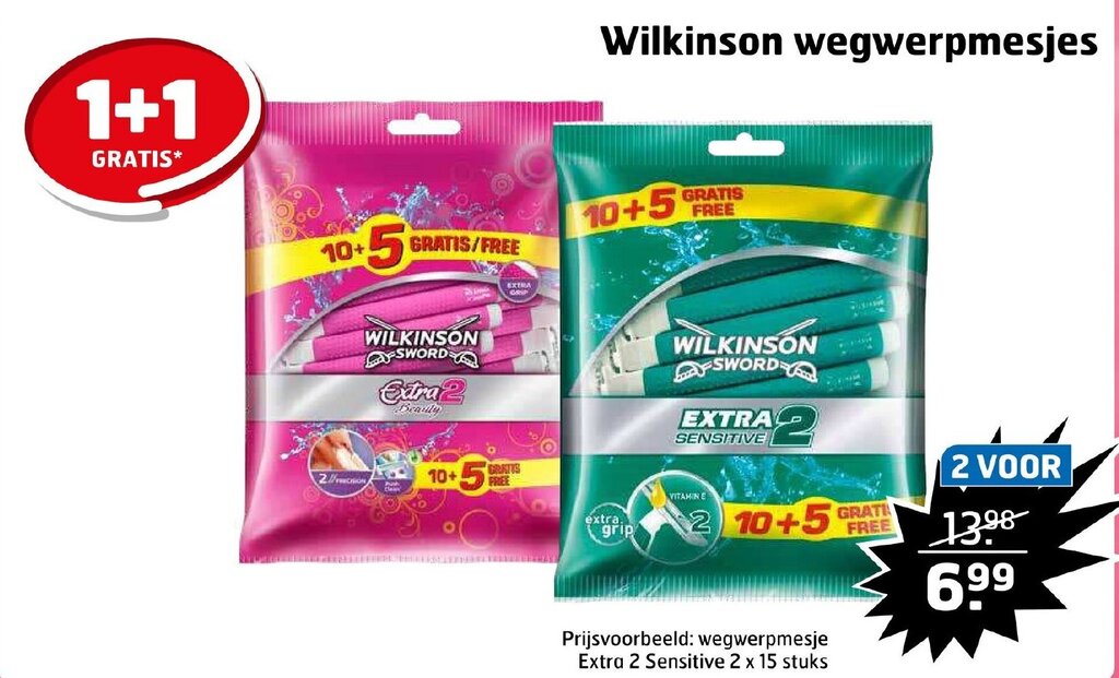 Wilkinson Wegwerpmesjes Gratis Aanbieding Bij Trekpleister