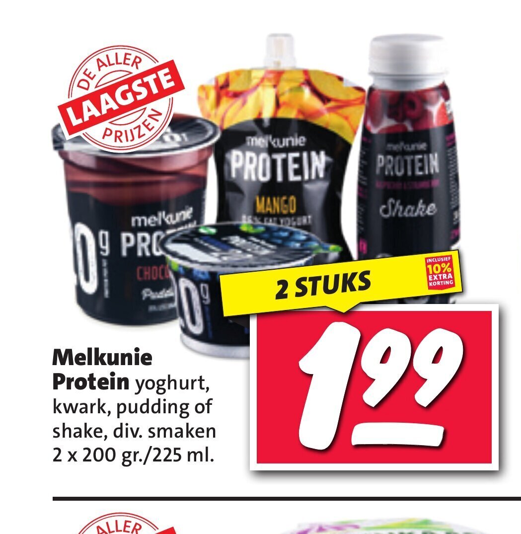 Melkunie Protein Yoghurt Kwark Pudding Of Shake Div Smaken 2 X 200