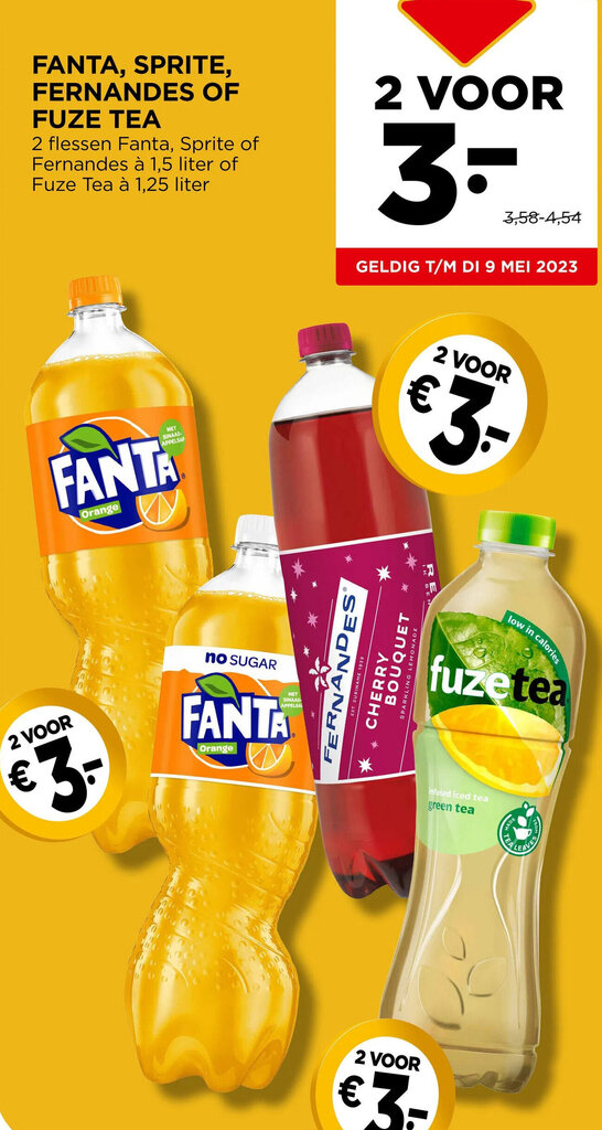 Fanta Sprite Fernandes Of Fuze Tea Aanbieding Bij Jumbo