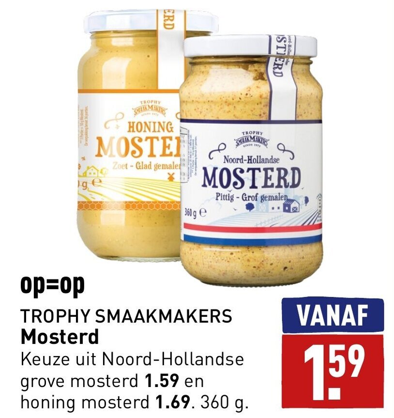 TROPHY SMAAKMAKERS Mosterd Aanbieding Bij ALDI