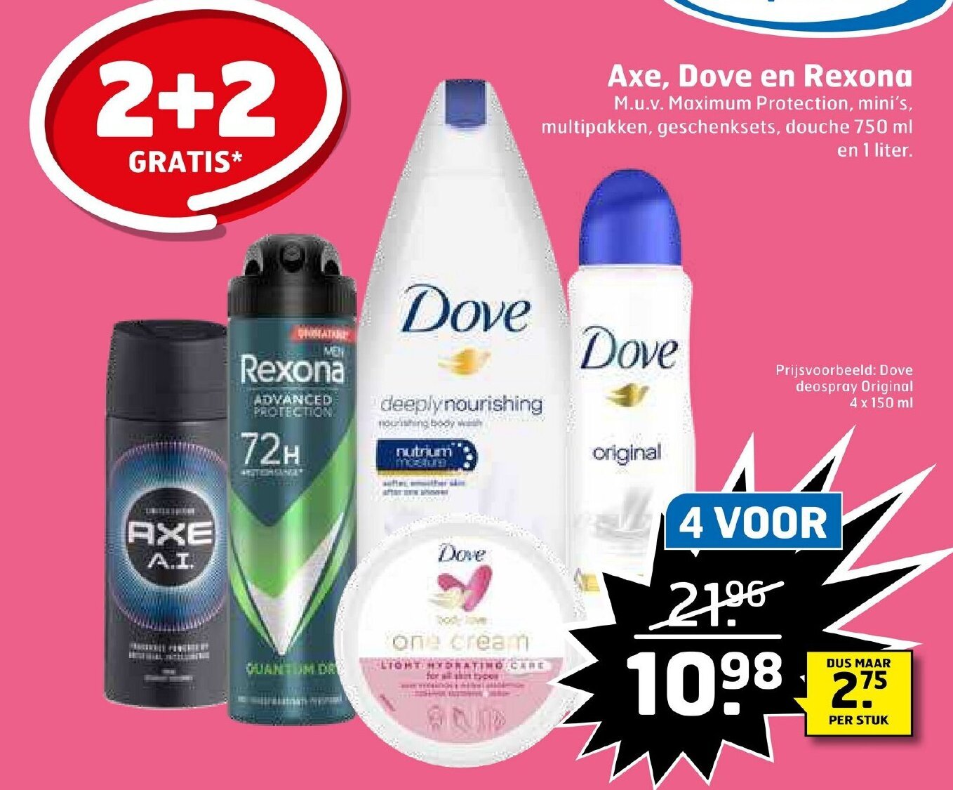 Axe Dove En Rexona Aanbieding Bij Trekpleister