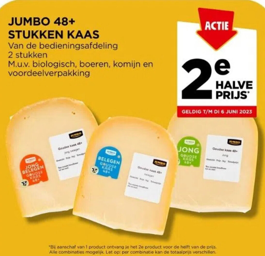 Jumbo Stukken Kaas Aanbieding Bij Jumbo