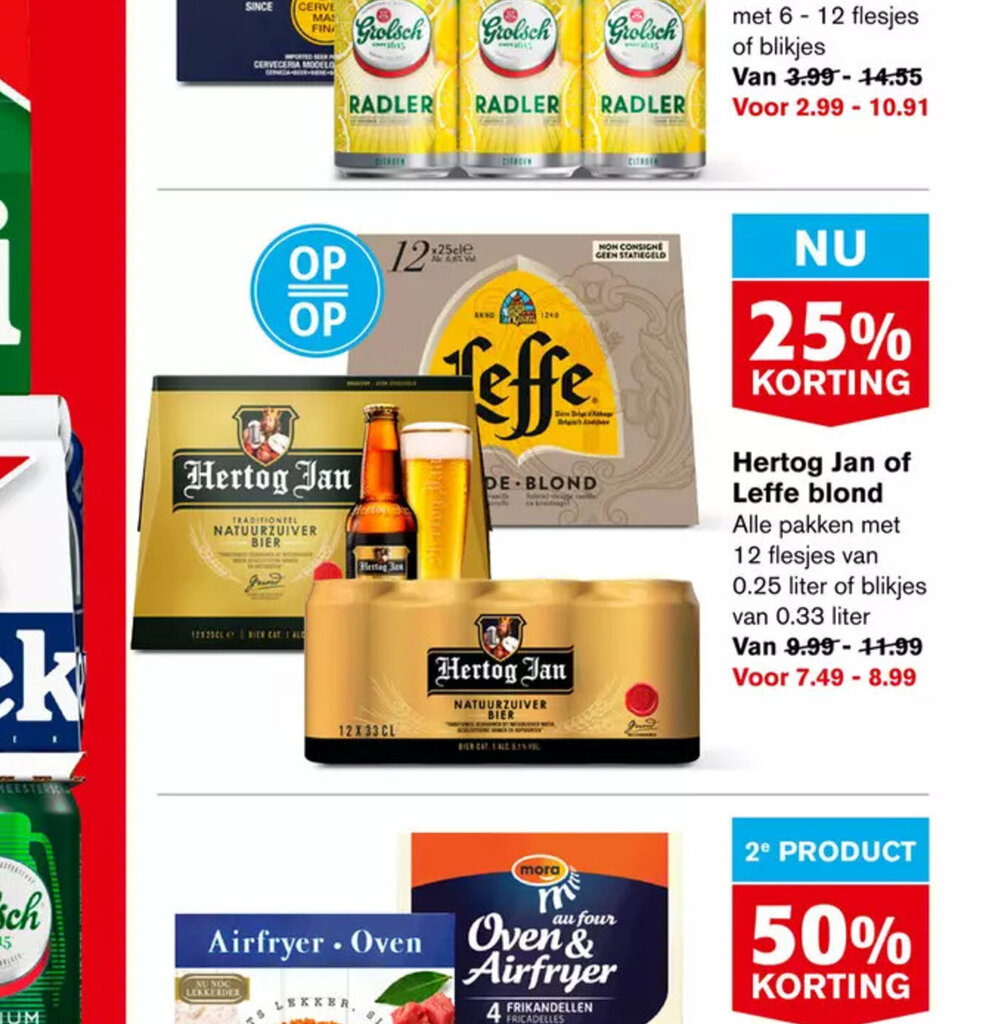 Hertog Jan Of Leffe Blond Aanbieding Bij Hoogvliet