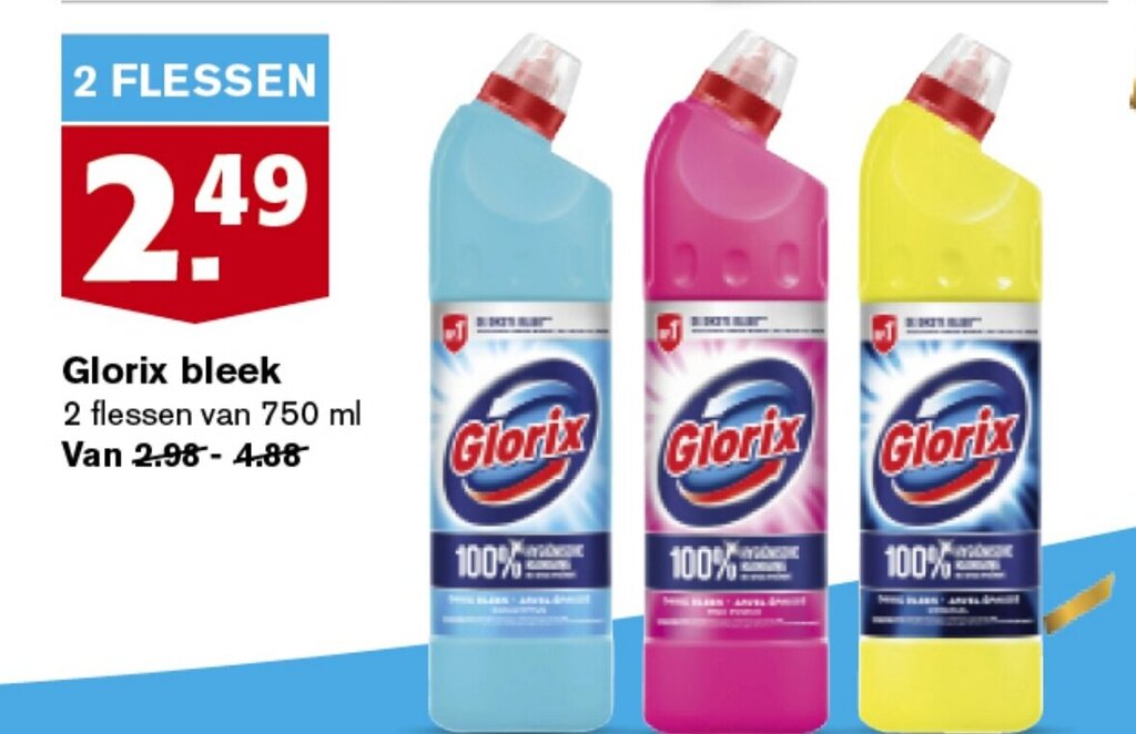 Glorix Bleek Ml Aanbieding Bij Hoogvliet