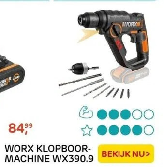 Worx Klopboormachine Wx390 9 Aanbieding Bij Praxis