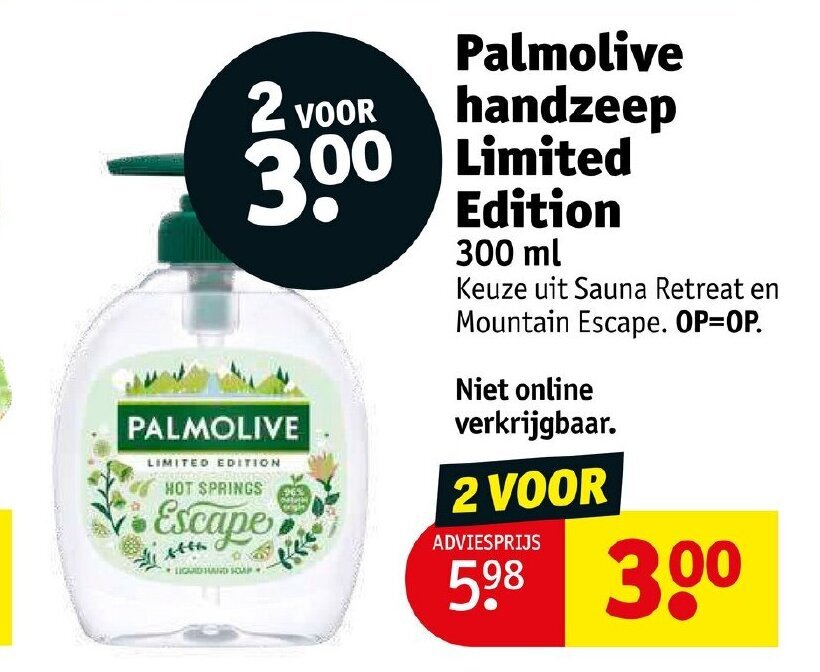 Palmolive Handzeep Limited Edition Aanbieding Bij Kruidvat