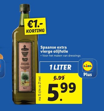 Spaanse Extra Vierge Olijfolie Aanbieding Bij Lidl