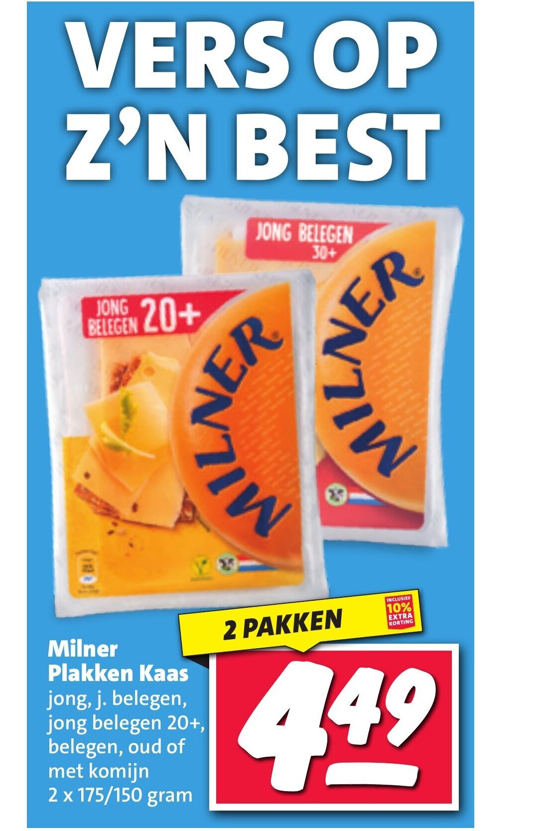 Milner Plakken Kaas Jong J Belegen Jong Belegen 20 Belegen Oud Of