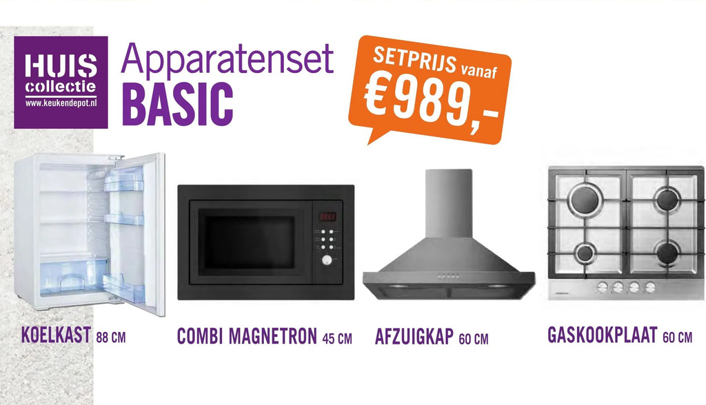 Apparatenset Basic Aanbieding Bij Keukendepot