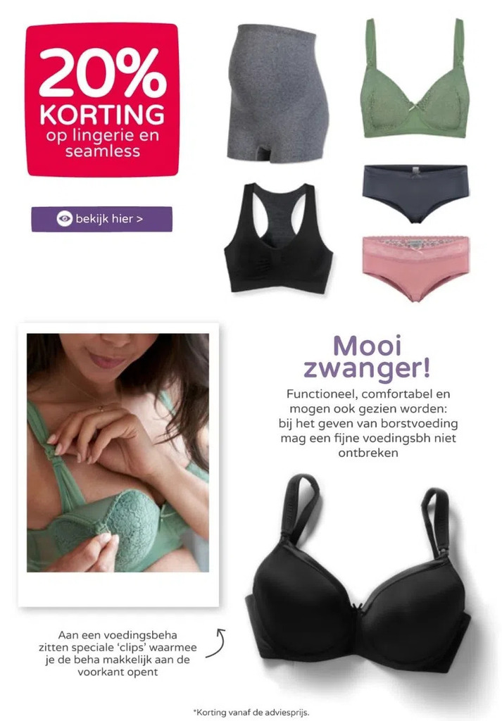 20 Korting Op Lingerie En Seamless Aanbieding Bij Prenatal