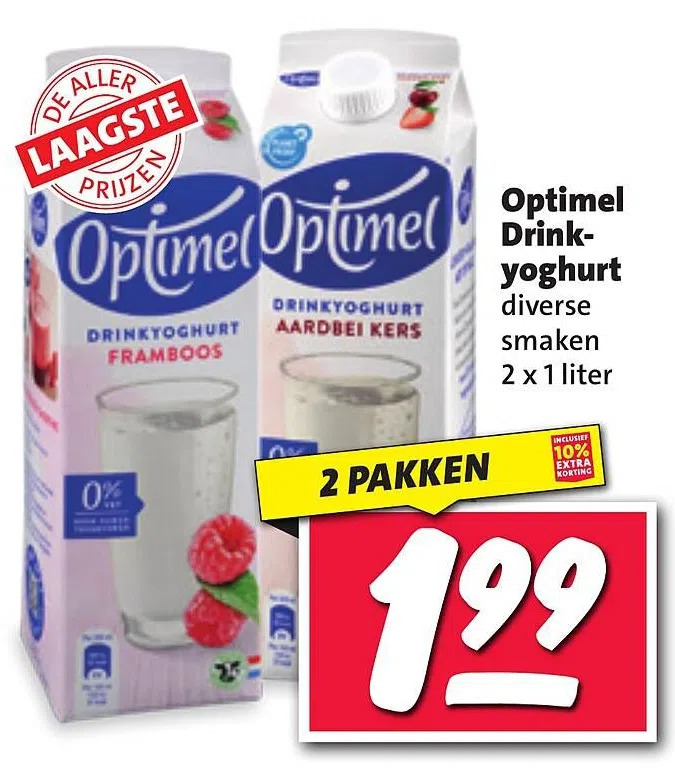 Optimel Drinkyoghurt Aanbieding Bij Nettorama