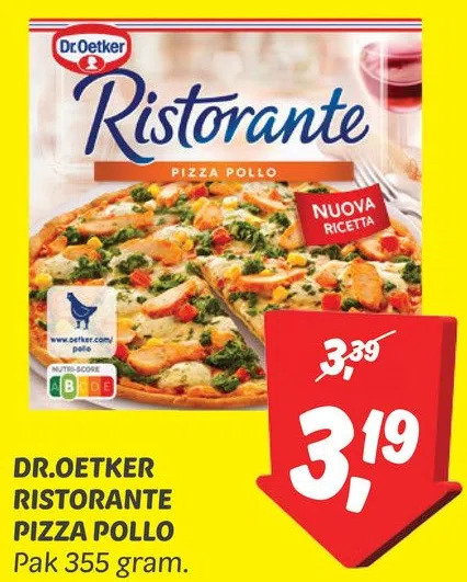 Dr Oetker Ristorante Pizza Pollo Aanbieding Bij Dekamarkt