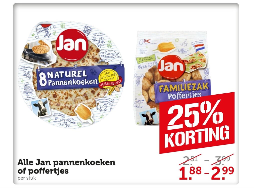 Alle Jan Pannenkoeken Of Poffertjes Aanbieding Bij Coop