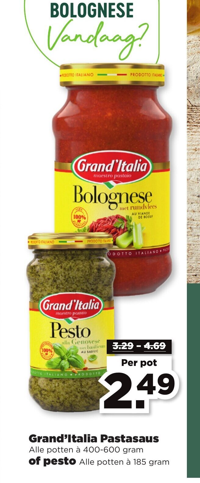 Grand Italia Pastasaus Alle Potten Gram Of Pesto Alle Potten