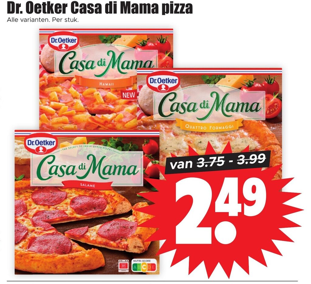 Dr Oetker Casa Di Mama Pizza Aanbieding Bij Dirk