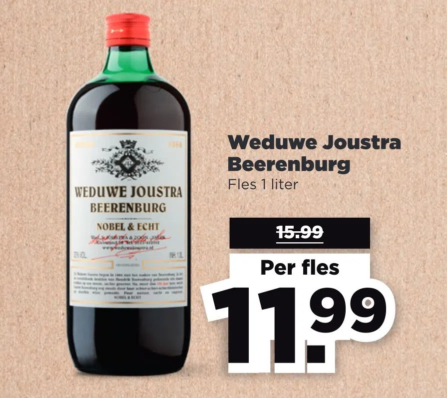 Weduwe Joustra Beerenburg Aanbieding Bij PLUS