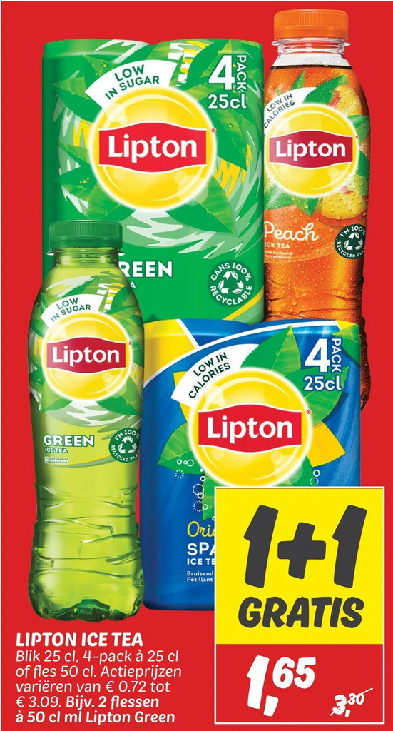 Lipton Ice Tea Aanbieding Bij Dekamarkt