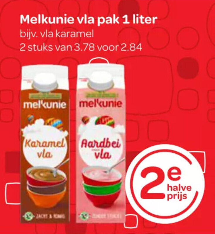 Melkunie Vla Pak Liter Aanbieding Bij Spar